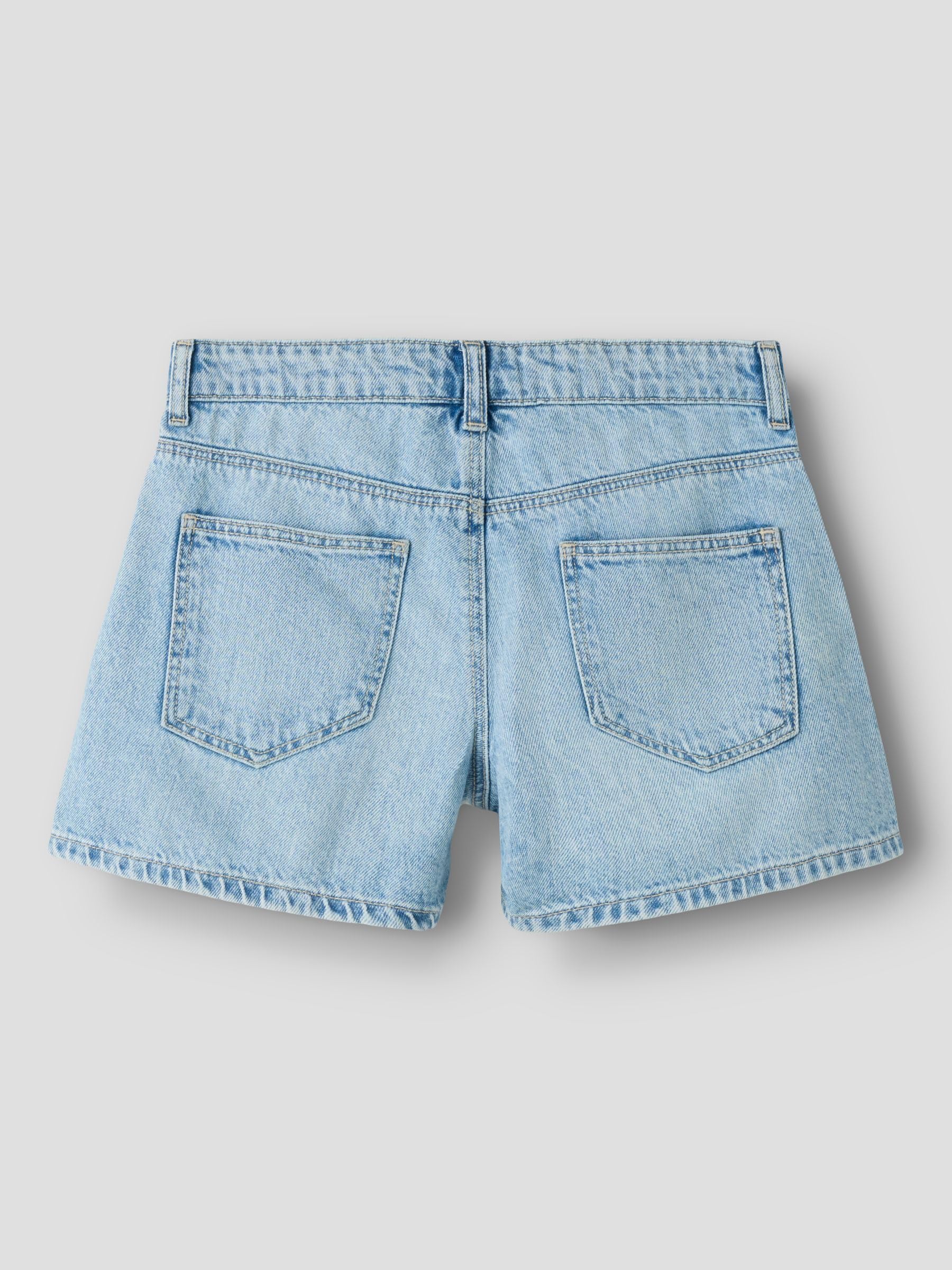Kurze Hose Mädchen Jeans - Strapazierfähige Denim Regular Fit Sommer Shorts mit funkelnden Strasssteinen, verstellbarem Bund, 5-Pocket-Style und Destroyed-Look