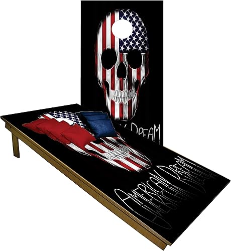 Miniatura 11 de BackYardGamesUSA Juego de tablas de cornhole de madera prémium hechas a mano – Serie Calavera – Hecho a mano en Estados Unidos, tamaño reglamentario