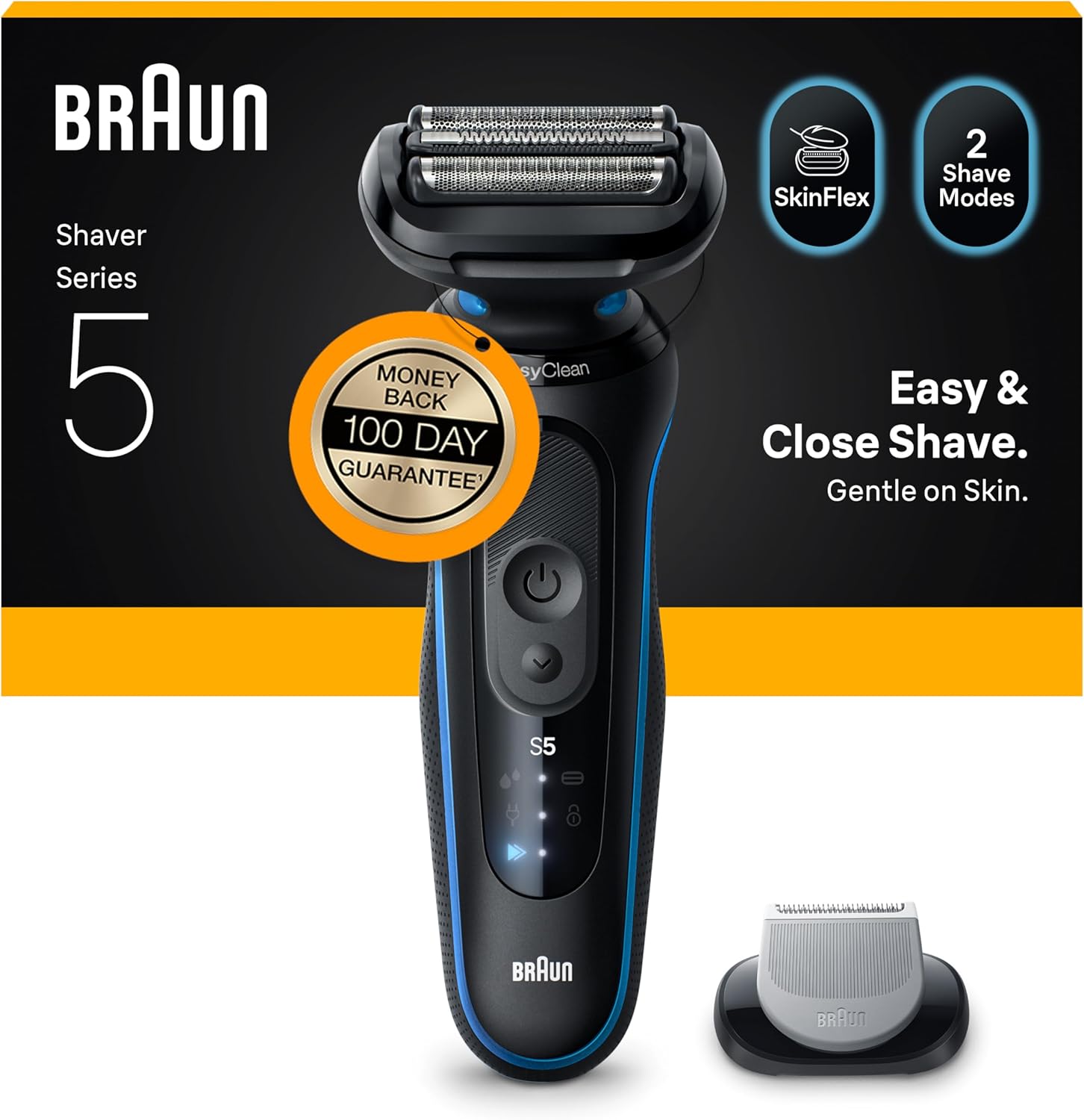 Braun Series 5 Electric Shaver for Men | Wet & Dry