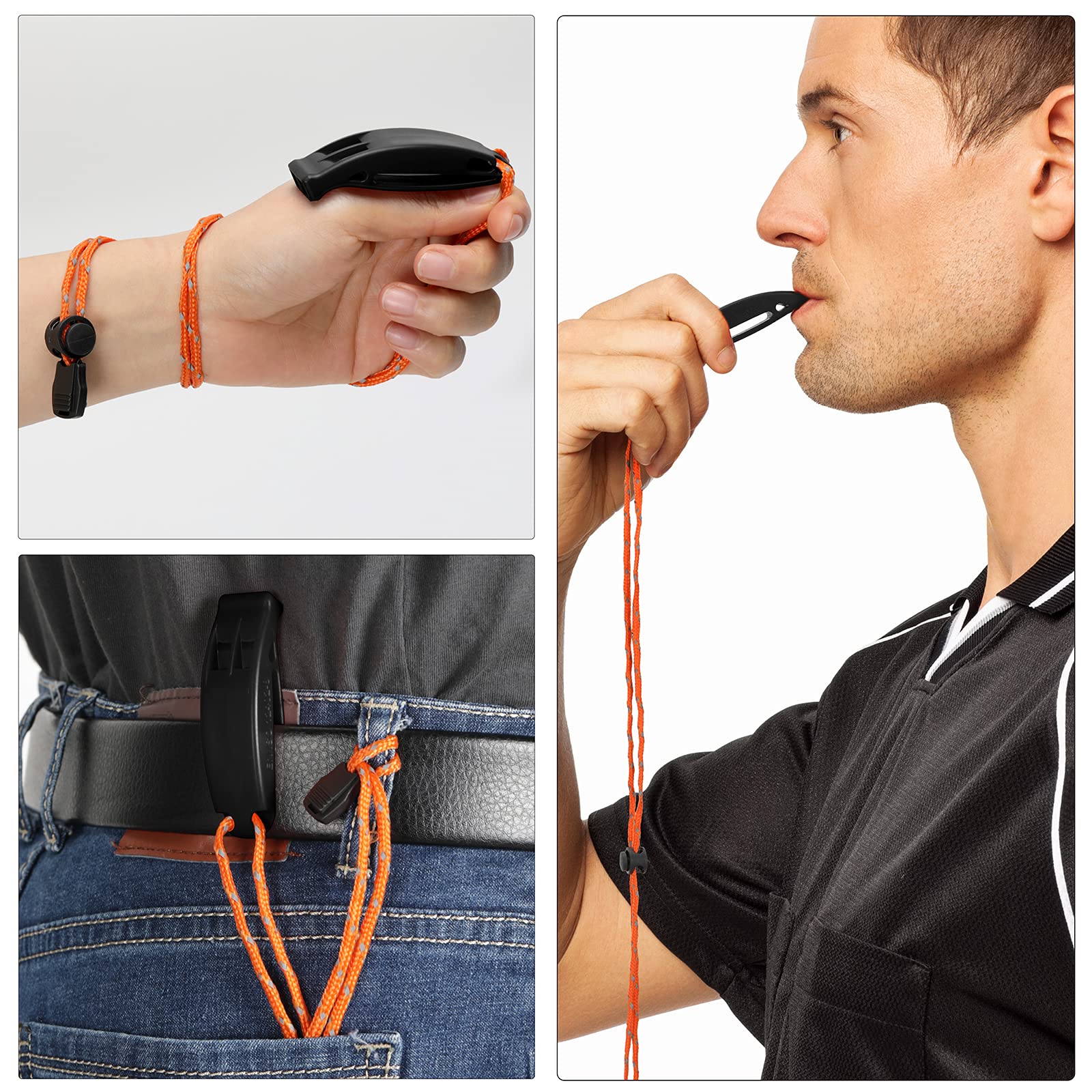 4 Sifflets D'urgence Puissants Et Flottants - Jusqu'à 120 DB - Pour Randonnée, Camping, Sécurité En Extérieur