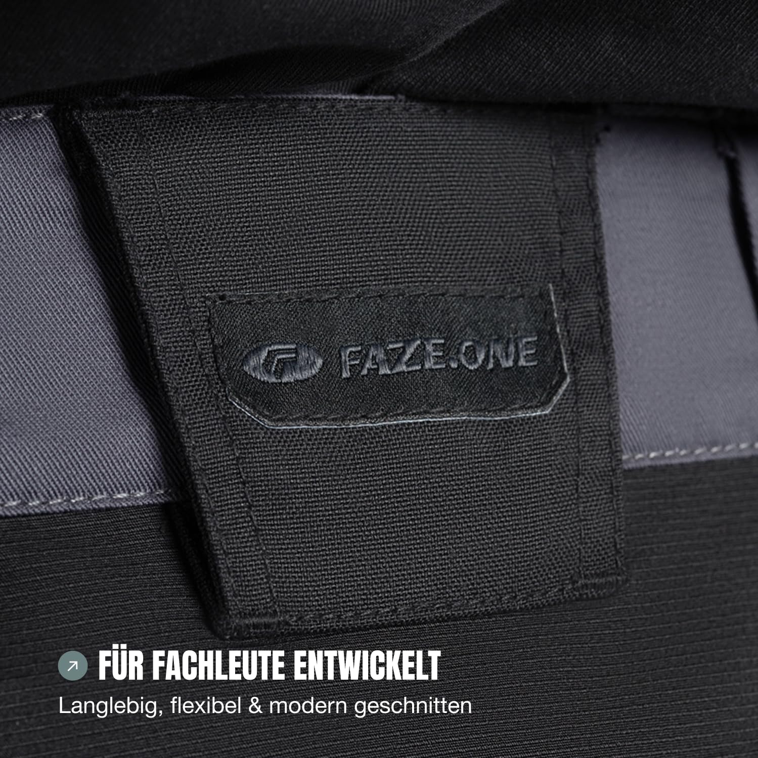 Faze.One Glaston 4K Arbeitshose für Herren | Stretch-Arbeitshose mit Kniepolstern | Robuste Workwear für Profis | Baumwoll-Polyester-Gewebe mit 4-Wege-Stretch-Paneelen