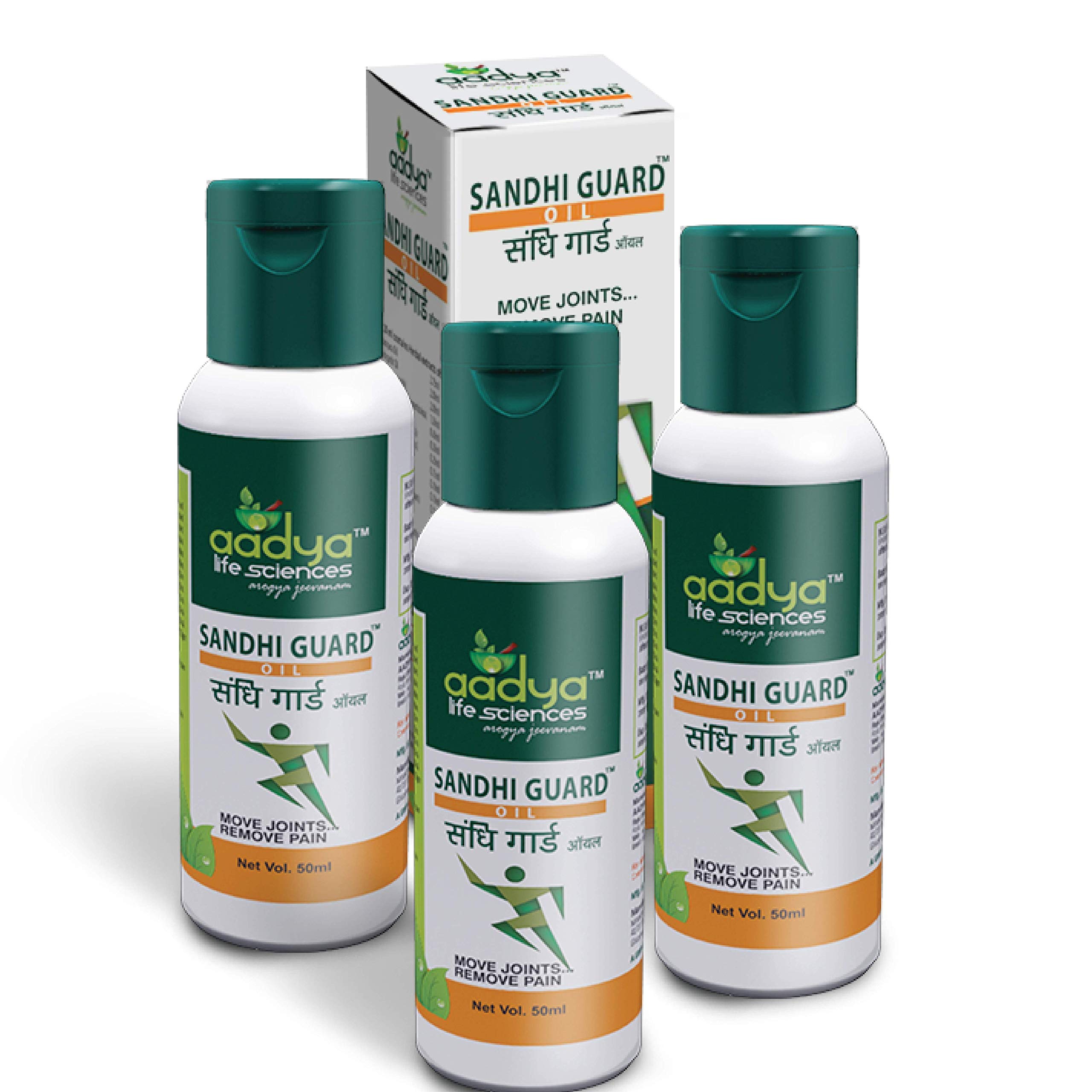 Aadya Life Science LLP Sandhiguard Oil (50 ml each) - (Pack of 3) | Herbal Oil works as Anti inflammatory, Analgesic & Pain Reliever | Herbs and Natural Oils | For Joint and Muscular Pain Relief (B07DNKGXTW) Amazon Price History, Amazon Price Tracker