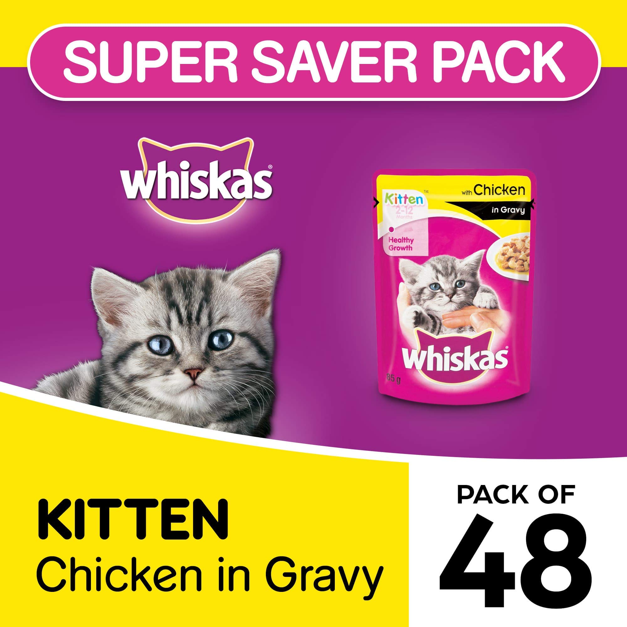 whiskas 48 pack