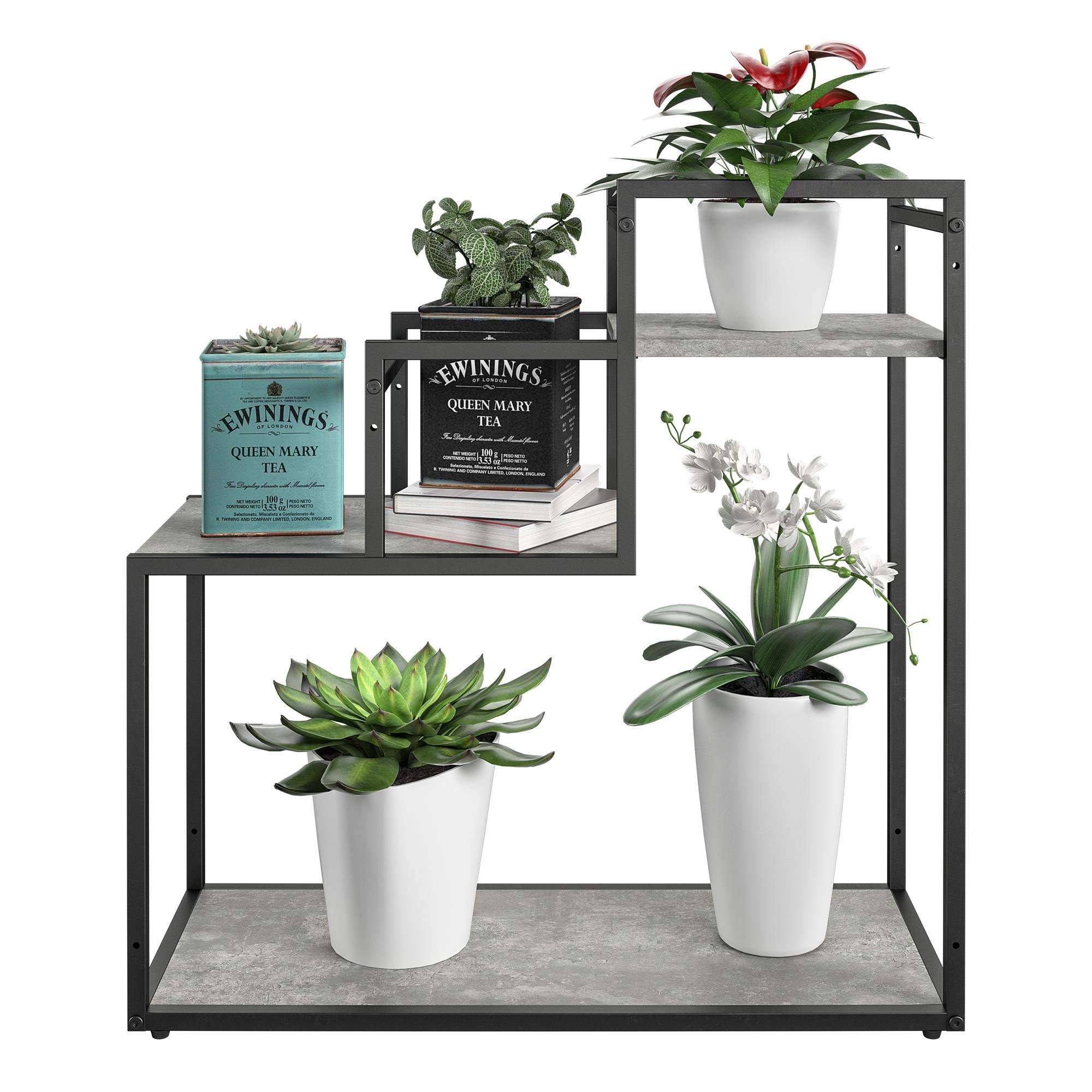 Novogratz Weston Plant Stand Light Concrete Look