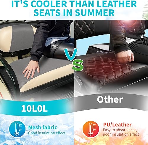Miniatura 5 de 10L0L Funda universal para asiento trasero de carrito de golf, material duradero y transpirable, se ajusta como un guante para Yamaha EZGO y Club