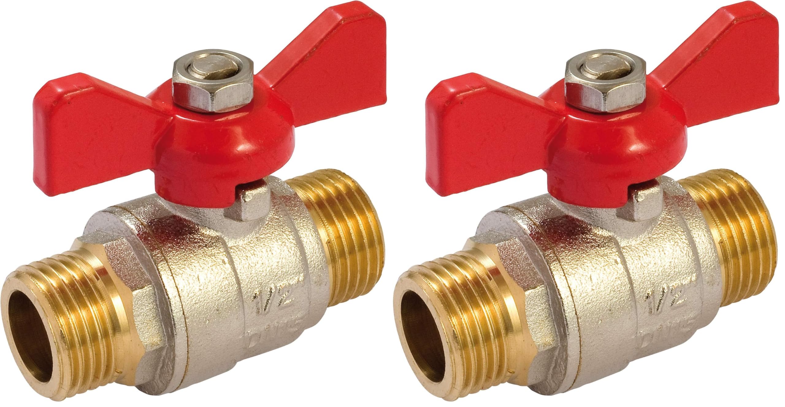 Vanne RTS MM Comap 3/4 clé papillon rouge contre fuites et blocages eau