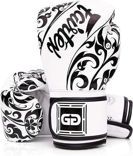 Fairtex GLORY Guantes de entrenamiento Guantes de boxeo de cuero de primera calidad Hechos a mano en Tailandia Acolchado de espuma que absorbe