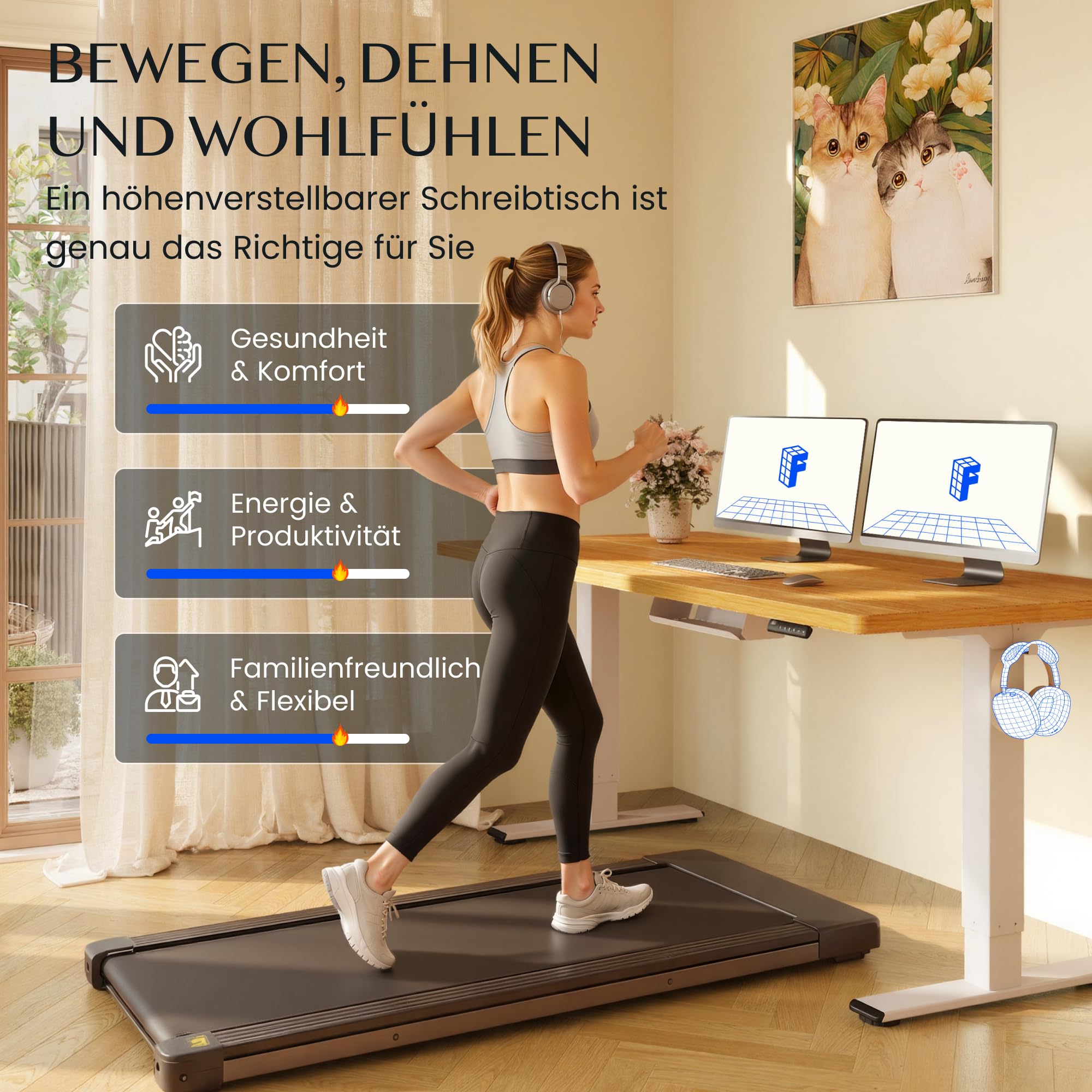 FLEXISPOT Höhenverstellbarer Schreibtisch elektrisch, Doppelmotor 160x80 cm | 25 mm einteilige Tischplatte, Kabelmanagement&Memory-Funktion, ergonomischer Büro-&Computertisch, elektrisch höhenverstellbar