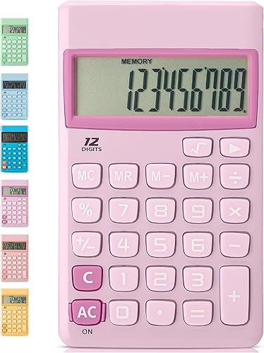 Miniatura 8 de Mr. Pen - Calculadora de función estándar, 12 dígitos, morado, pequeño, calculadora de bolsillo, calculadoras básicas de oficina