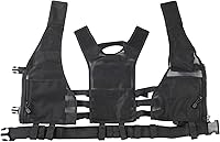 Vista 7 de Lancer Tactical Chaleco de nailon Crossdraw Airsoft tamaño juvenil con funda de pistola Airsoft