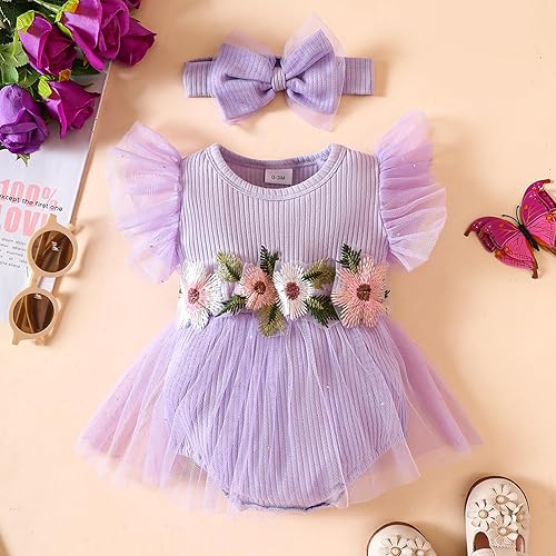 Miniatura 9 de Enterizo para bebés y niñas recién nacidas ropa floral para niños traje de verano