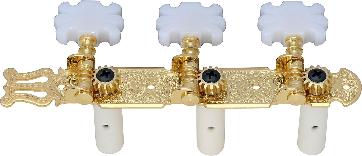 Kikutani GM-35GG Thread Winding Pegs for 1.4 inch (35 mm) Nylon, 3 Rows, Left and Right Set, Gold
