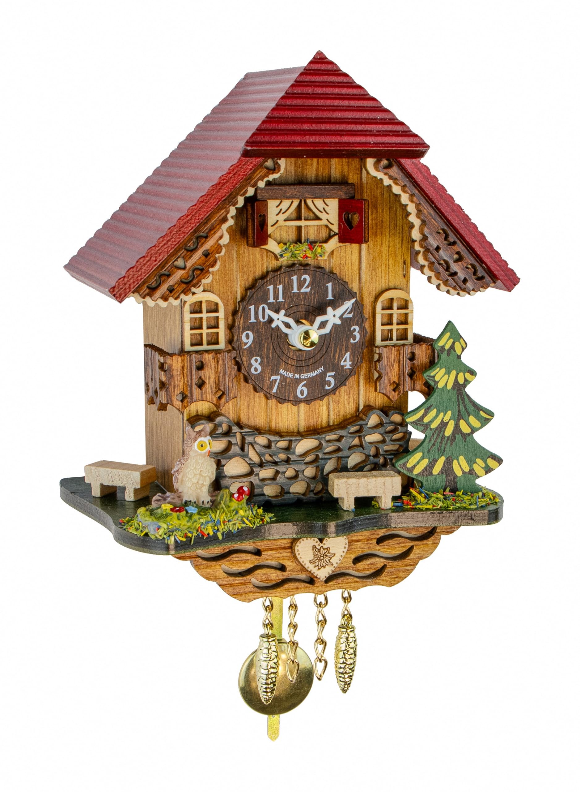 Trenkle Multicolored Kuckulino Black Forest Clock Black Forest House With Quartz Movement And Cuckoo Chime