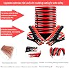 Kit de emergencia para carretera de 142 piezas para auto, kit de seguridad para auto con cables de puente | Kit de emergencia de asistencia en carretera con triángulo de advertencia, martillo de seguridad, cuerda de remolque, kit de emergencia para auto, regalo para conductores novatos 5