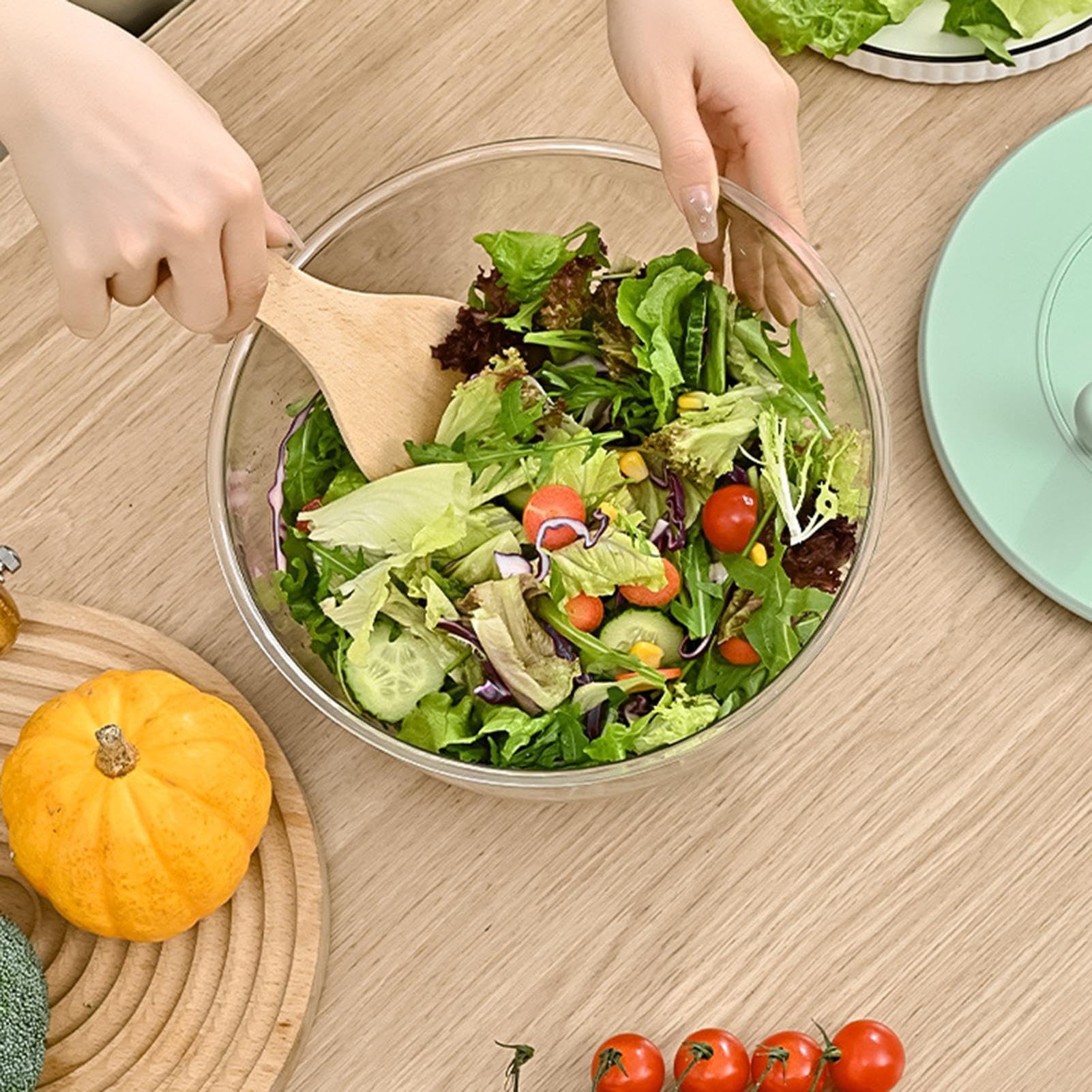Generisch Salatschleuder Multifunktionstrockner Abgießsieb mit Reibe | Waschschüssel für Früchte und Grünzeug mit Knoblauchreibe, Ingwerraspel, Gurken- und Kartoffelschneider