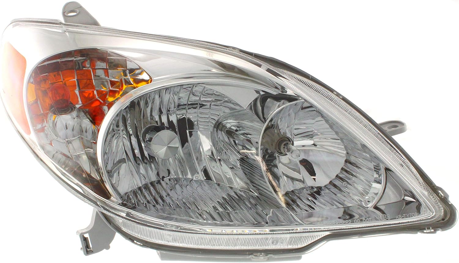 Garage-Pro Headlights Assembly Pair for Toyota Matrix Base XR XRS 2003-2008 Halogen, With Bulbs, Replaces# 8115002220 8111002210
