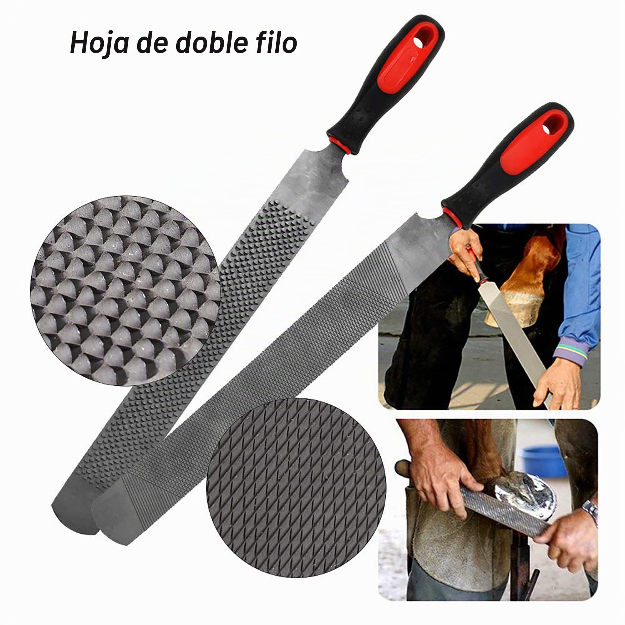 Pezuña de herrador de caballo Kit de herramientas de recorte, Cortadora de pinzas para pezuñas de caballos profesionales, tijeras de metal para cortar caballos, cuidado de pezuñas para caballos