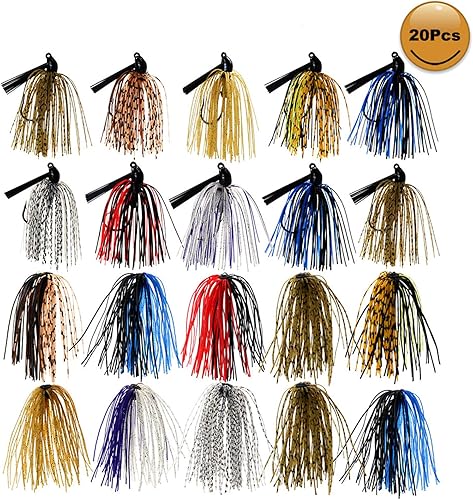 Miniatura 2 de Croch Juego de plantillas de lubina, plantillas de pesca y faldas de plantilla (20 piezas)