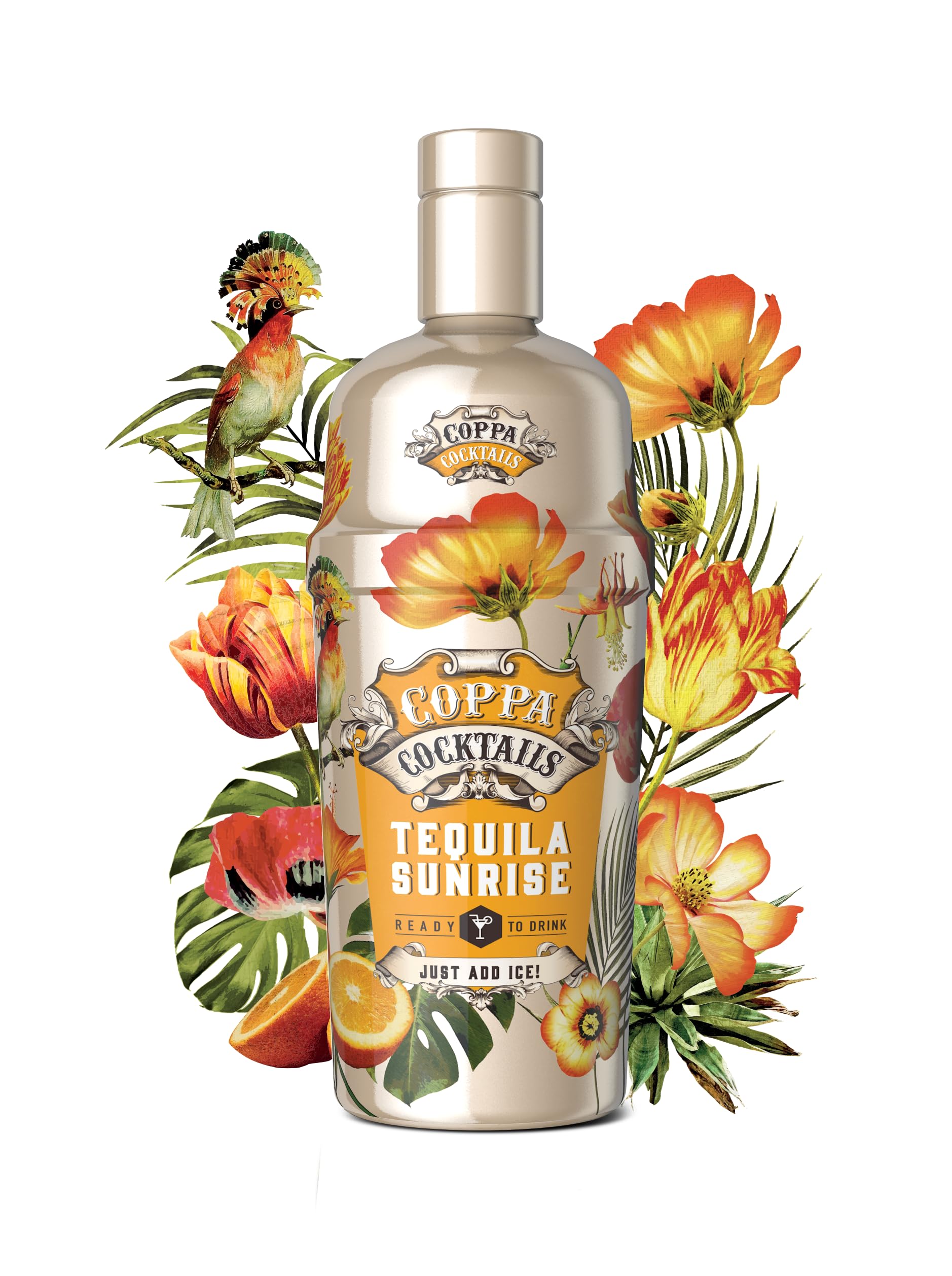 Coppa Cocktails Company Orange Coppa Tequila Sunrise Bottled Cocktails