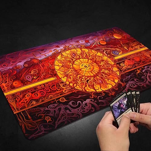 Miniatura 40 de Tapete de juego para MTG, con bolsas de almacenamiento gratis, tapete de juego de 24 x 14 pulgadas, TCG y tapete de juego de mesa para tarjetas