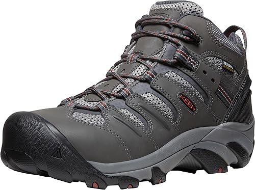 Vista 38 de KEEN Utility Botas de trabajo impermeables Lansing de altura media con punta de acero para hombre Mantillo/Shitake