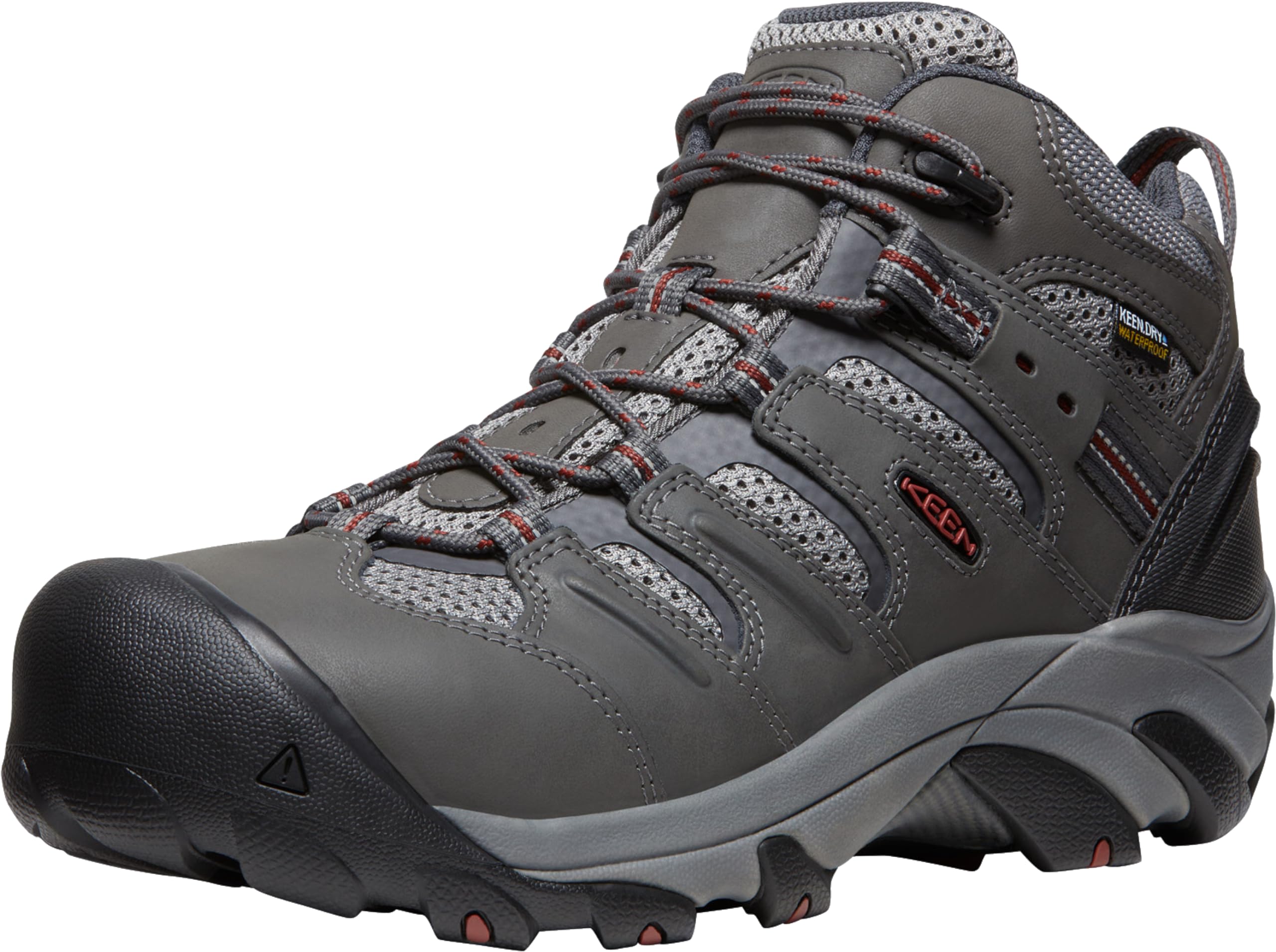 KEEN Utility Men's Lansing Mid Height Steel Toe Waterproof Work Boots
