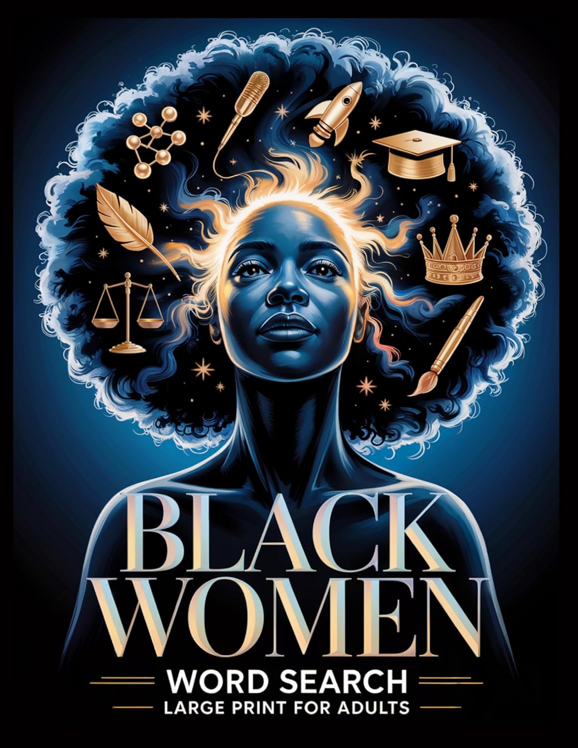 Black Women, Culture, History, African American Word Search Book Bundle, Large Print Edition, 400 Puzzles and Facts, 8,000 Words, Adult Activity Book (Black Women)
