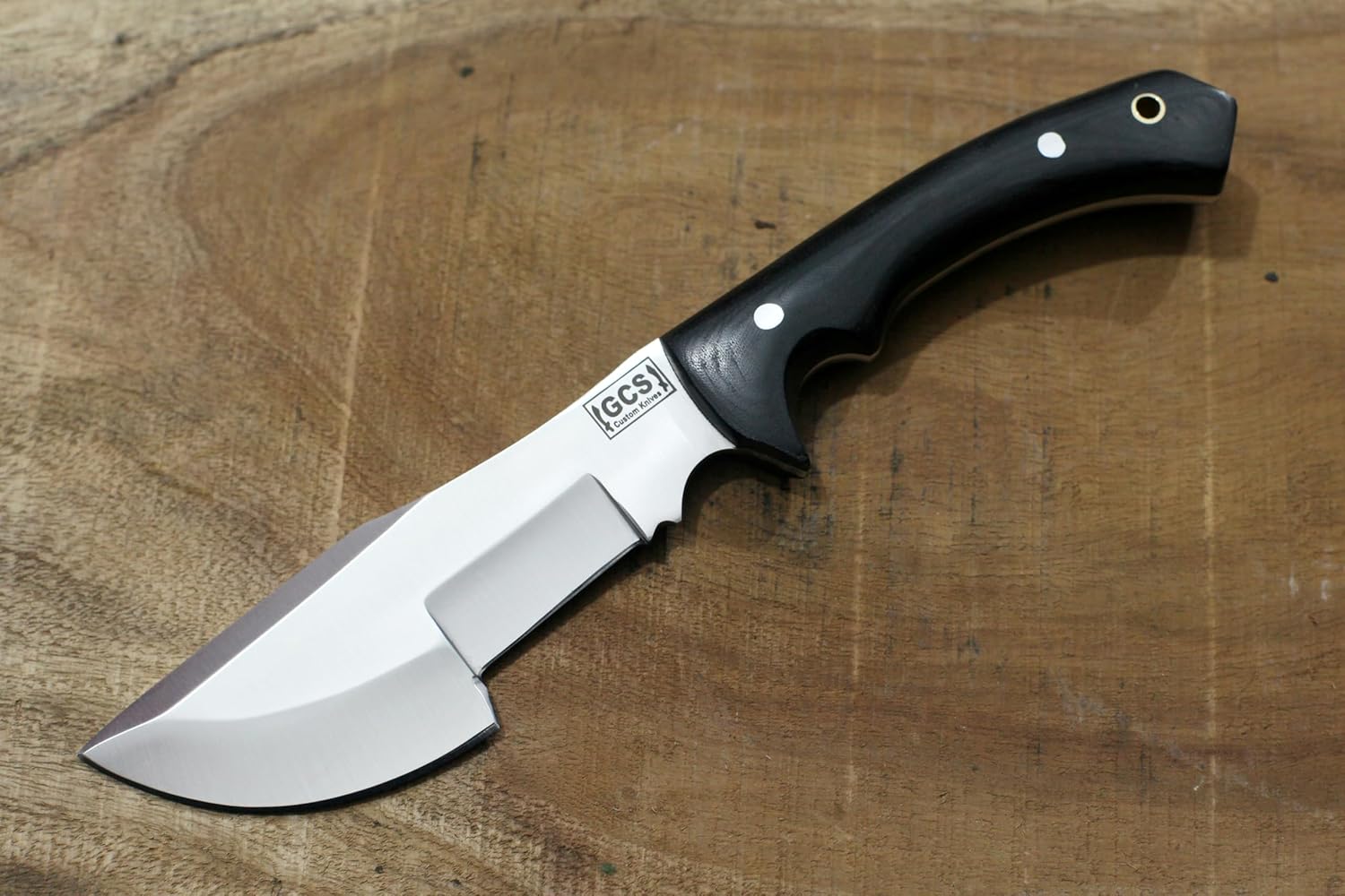 GCS Handmade G10 Handle D2 Tool Steel Tactical knife Hunting Knife with leather sheath Full tang blade designed for Hunting & EDC GCS 11