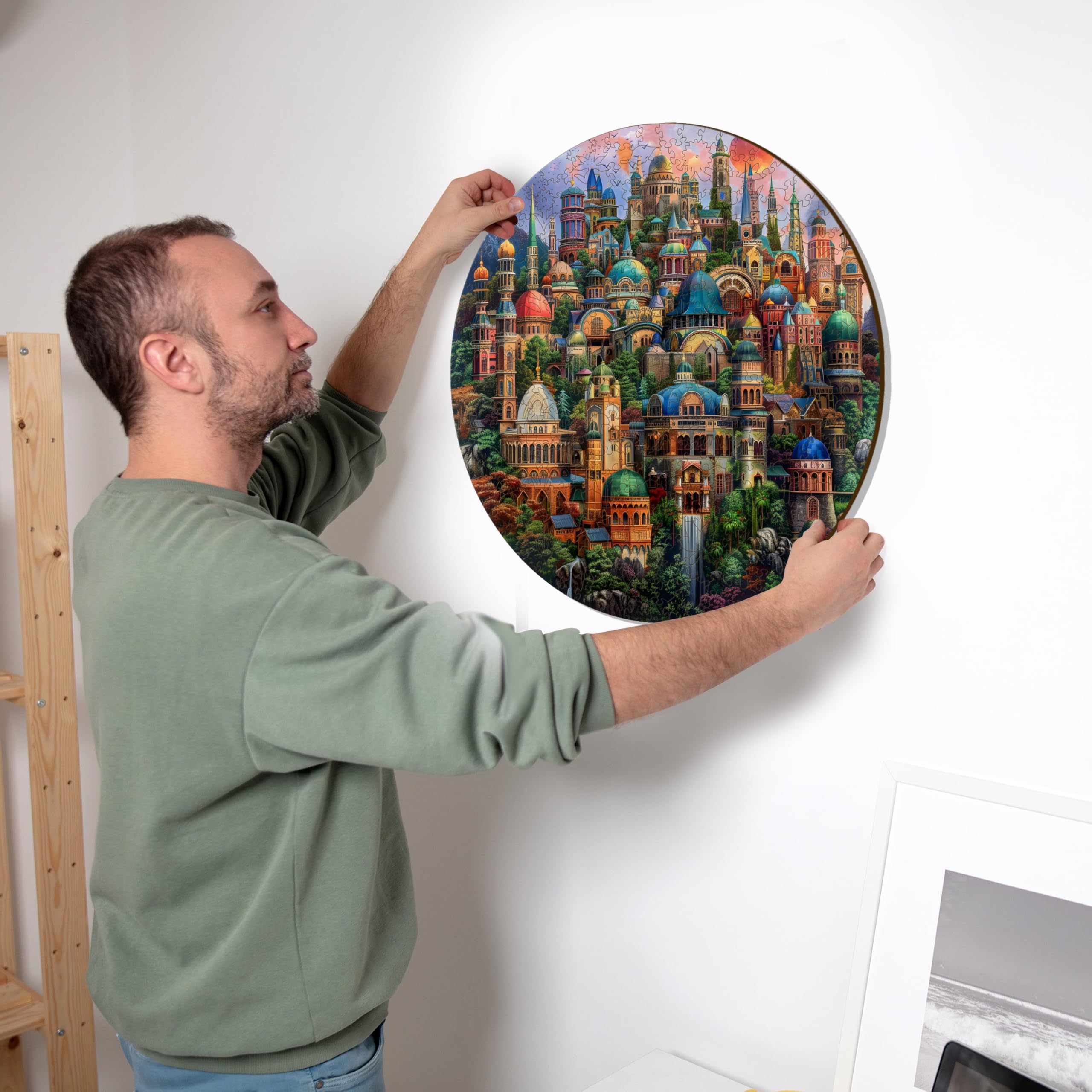 Iconic Puzzles - Enchanted Homes, Fantasy, 100% sustainable wooden puzzle, Gifts for Children and Adults size S, 200 Pieces - Image 3