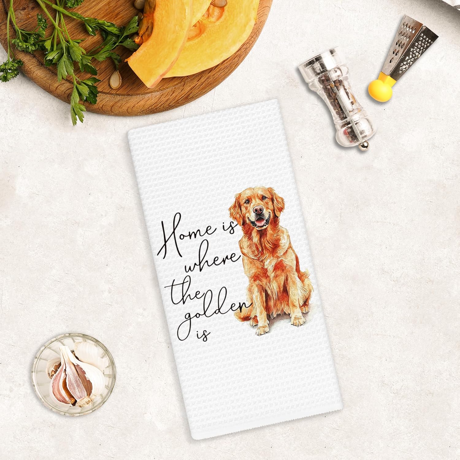 Funny Golden Retriever Kitchen Towels, Golden Retriever Gifts for Women Hand Towels for Bathroom Decor, Gifts for Dog Mom Dad Lovers Dishcloths Dish Towel for Kitchen 16x24 Inches - Image 6