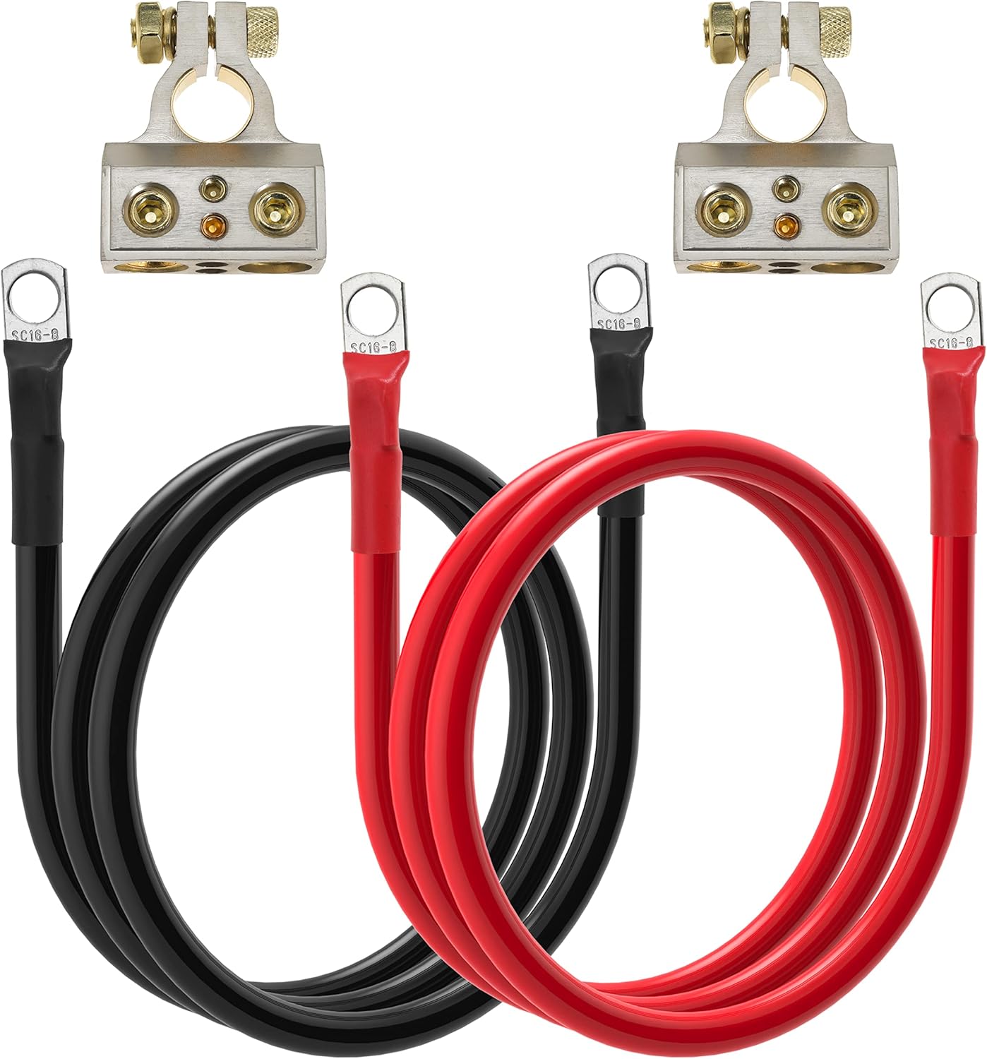 6 AWG Battery Cable 6 Gauge Battery Wires with 5/16