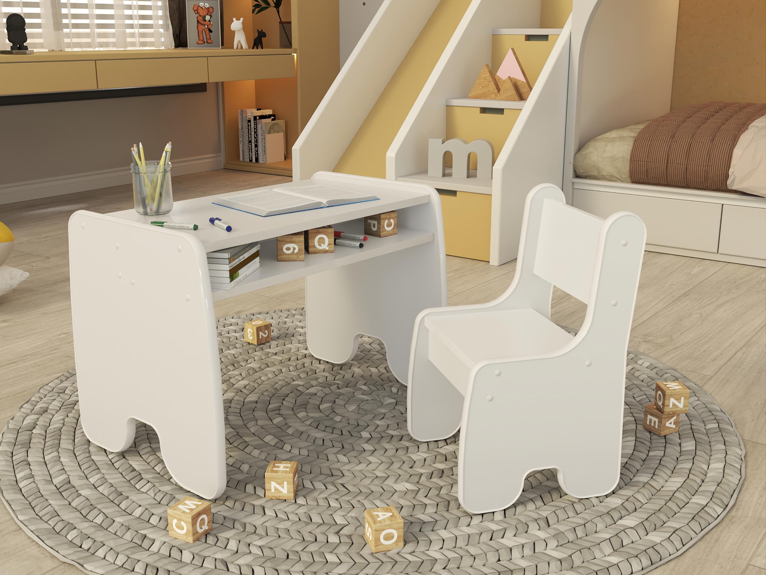 Relaxdays Scaffale Portagiochi, Motivo Mostri, Cameretta Bambini, 9 Box