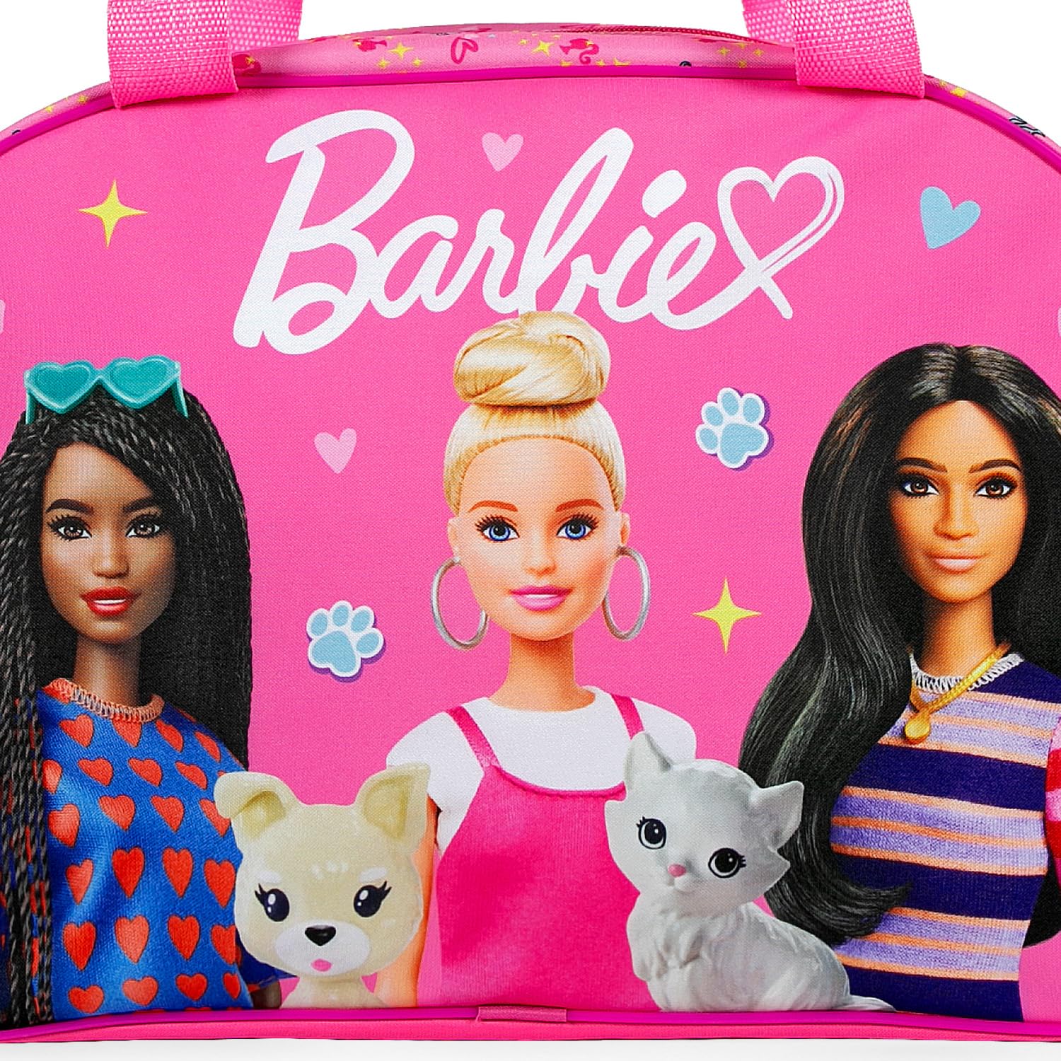 PERLETTI Borsa da Viaggio Bambina - Borsone Palestra Sacca Sportiva Bimba Scuola Materna Elementare Capiente - Borsa Sport Duffel Travel Bag Rosa Fucsia con Tracolla - Dimensioni 28x41,5x21cm
