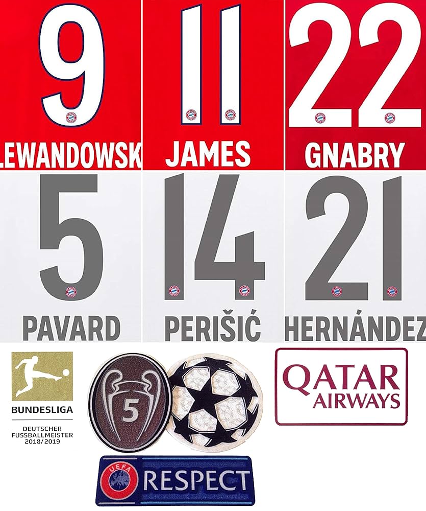 Amazon | FCバイエルン・ミュンヘン ネーム・ナンバーパッチ