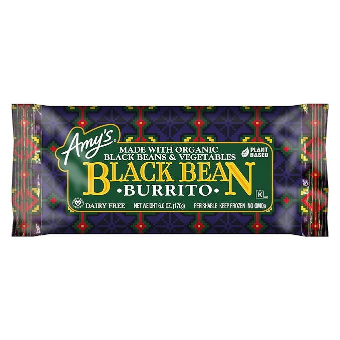 Amy's Frozen Black Bean Burrito