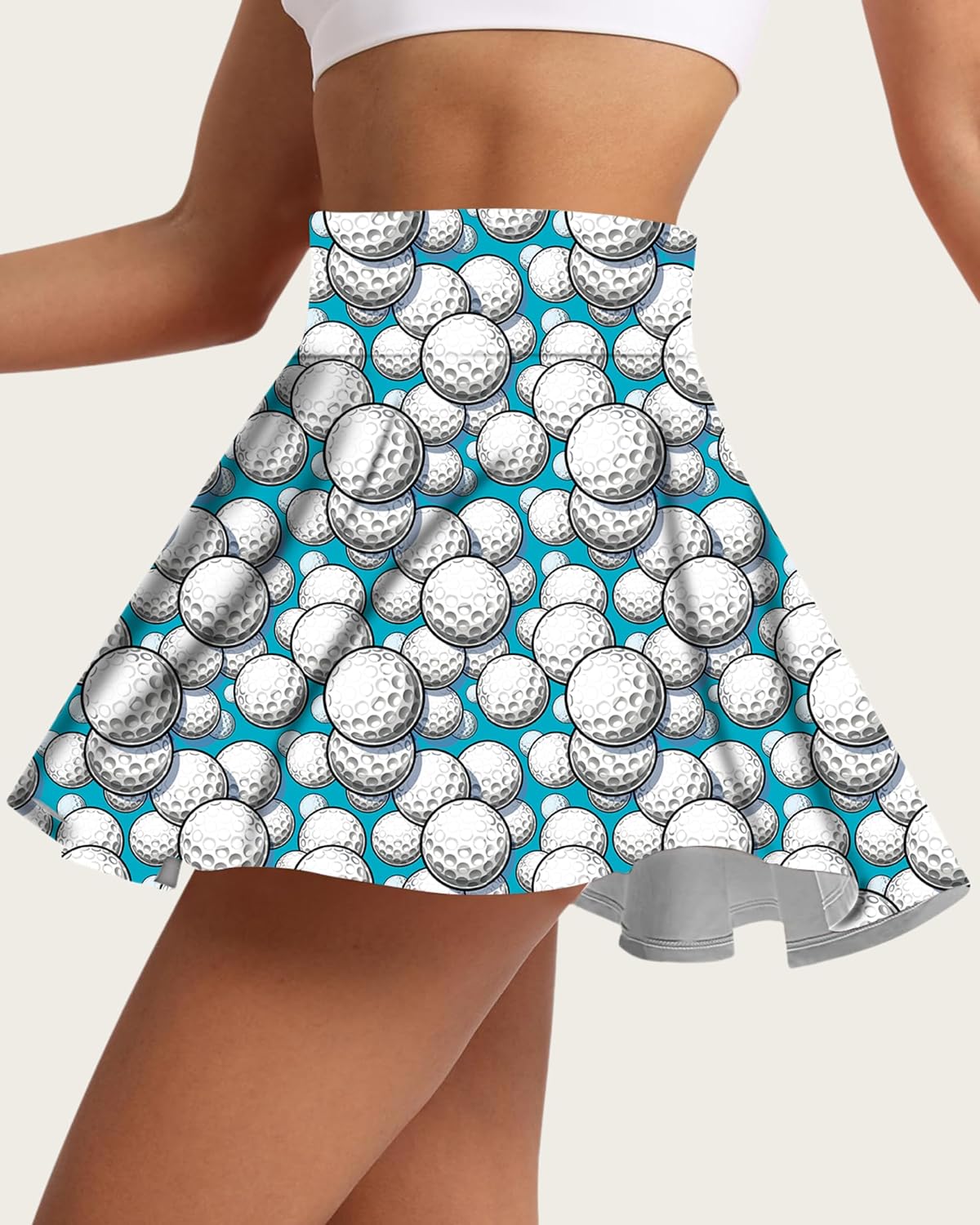 Women's Tennis Skirt Pleated Athletic Skirt with Shorts Pocket High Waisted Golf Skort for Workout Pickleball