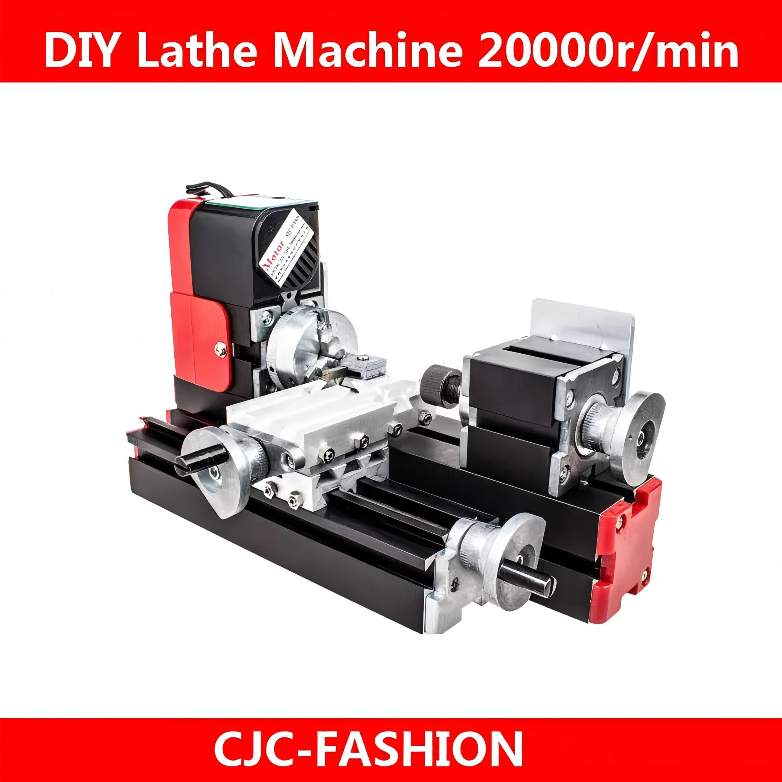 Mini Drehmaschine Metalldrehmaschine Mini-Drehmaschine Drehbank 20000rev/min 24W