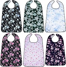 VOPHIA Adult Bibs for Women Washable Bib Reusable Waterproof Clothing Protector with Optional Crumb Catcher