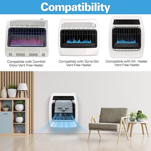 Miniatura 5 de Saillong Kit de ventilador de ventilador, kit de accesorios de ventilador de calentador de pared compatible con Mr. Heater, Dyna Glo, Comfort Glow,