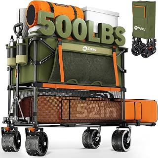 Sekey 400L Double-Decker Wagon, 500 lb Capacity, 50 in Extender