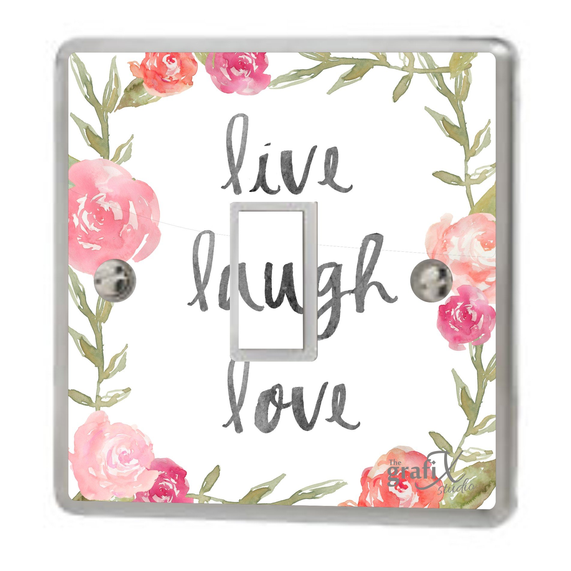 The Grafix Studio Light Live Laugh Love Quote Switch Sticker Vinyl/Skin Cover Sw91