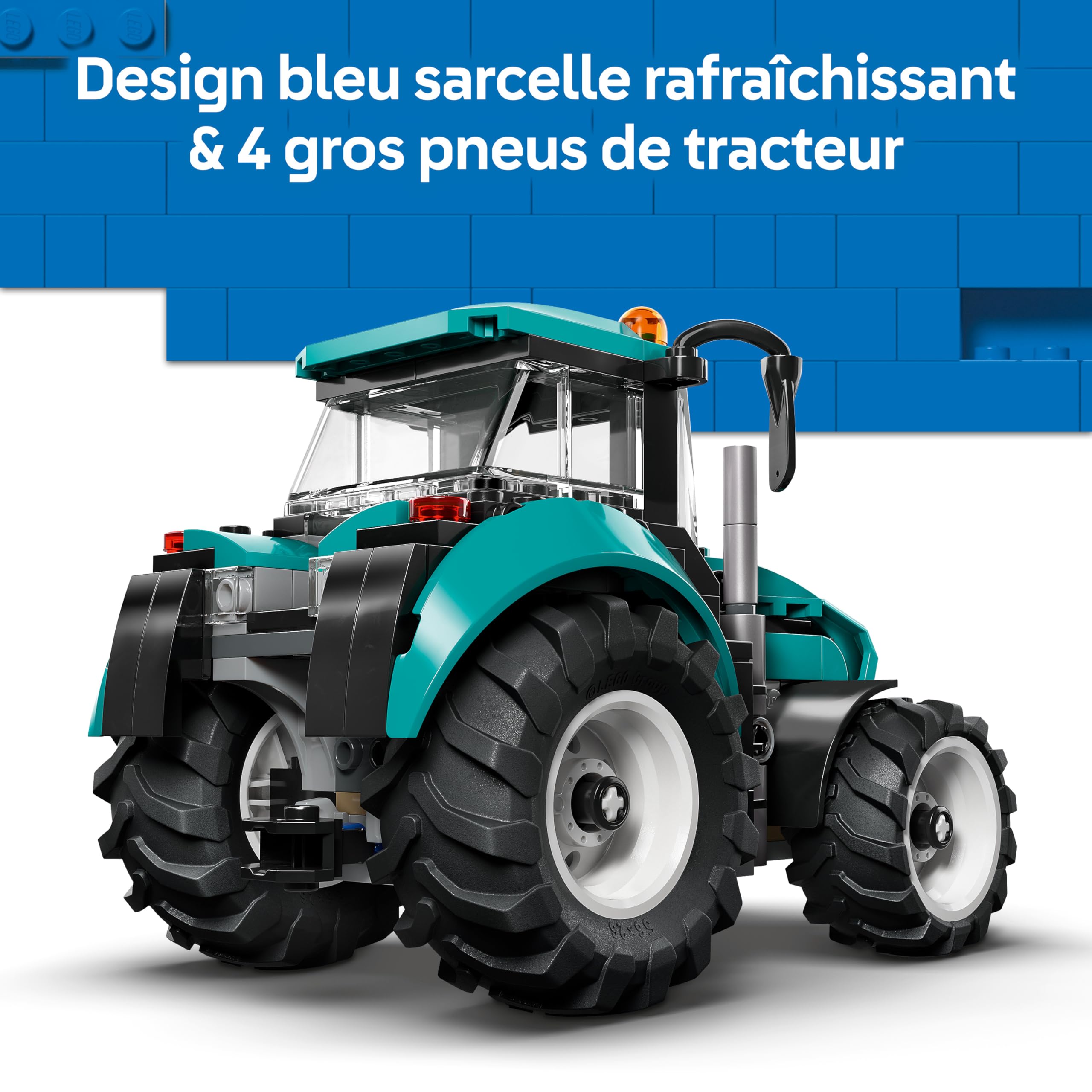 LEGO City Le Tracteur - Jouet de Construction - Maquette de Véhicule de Ferme avec Minifigurine de Fermier - Idée de Cadeau d'anniversaire pour Garçon dès 6 Ans & Fans de Mécanique 60498