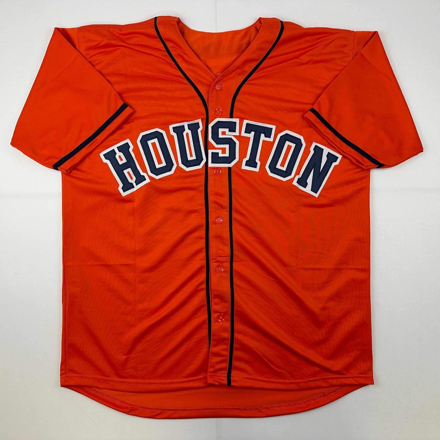 Facsimile Autographed Yordan Alvarez Houston Orange Reprint Laser Auto Baseball Jersey Size Men's XL - Image 3