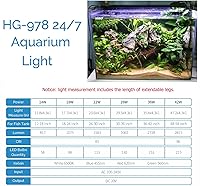Vista 6 de hygger Luz LED Avanzada para Acuario con Temporizador, Ciclo de Iluminación 24/7 y Modo DIY, Luz de Espectro Completo para Tanque de Peces de 12-17