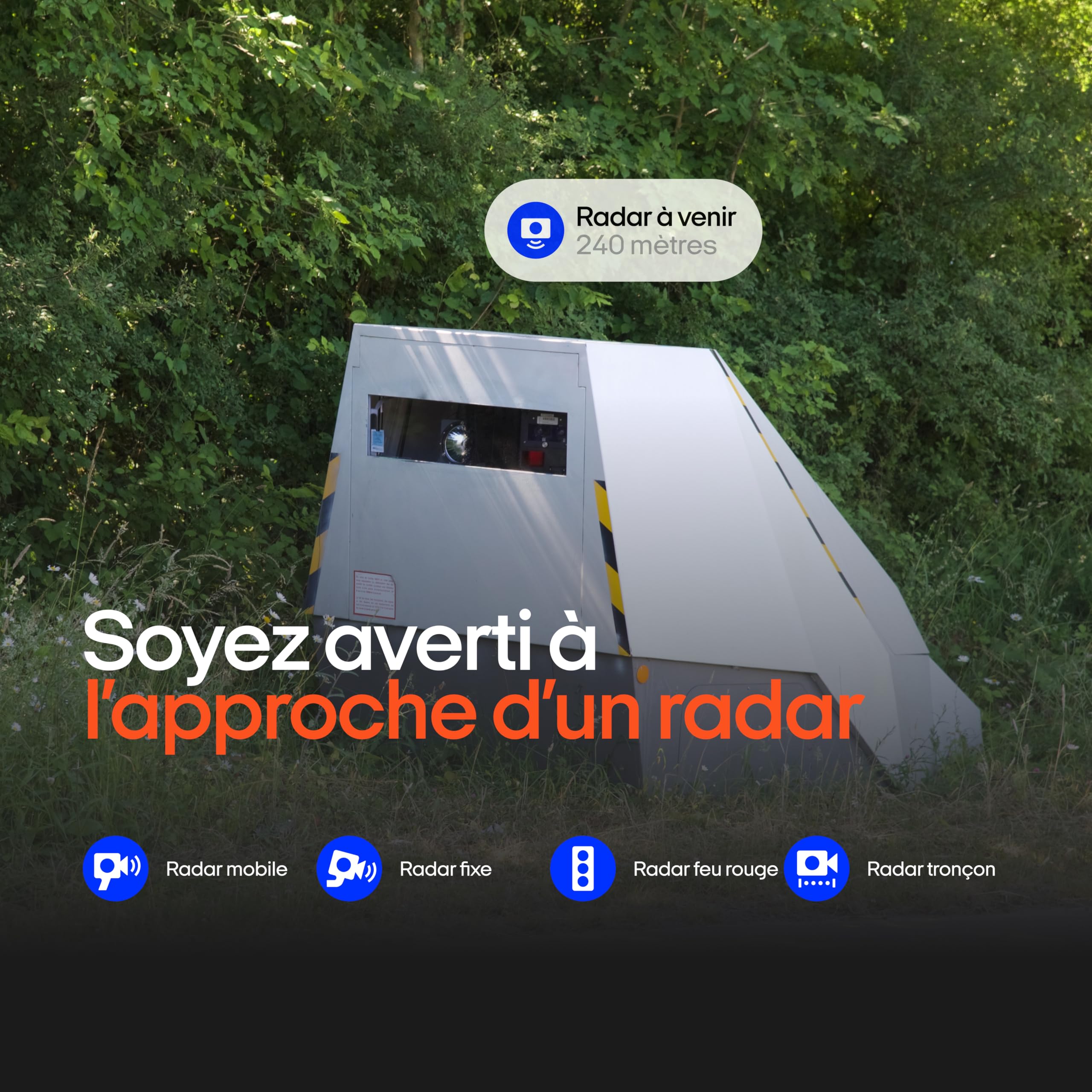 OOONO Co-Driver NO2 – Détecteur de radars avec alertes de radars de Section, de Vitesse et Dangers de la Route – sans Abonnement, Installation Facile, Alertes en Temps Réel, Longue Autonomie
