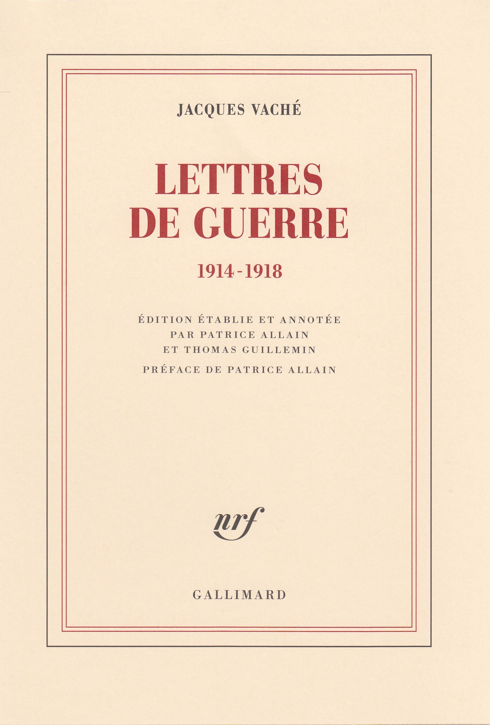 Lettres de guerre: (1914-1918)