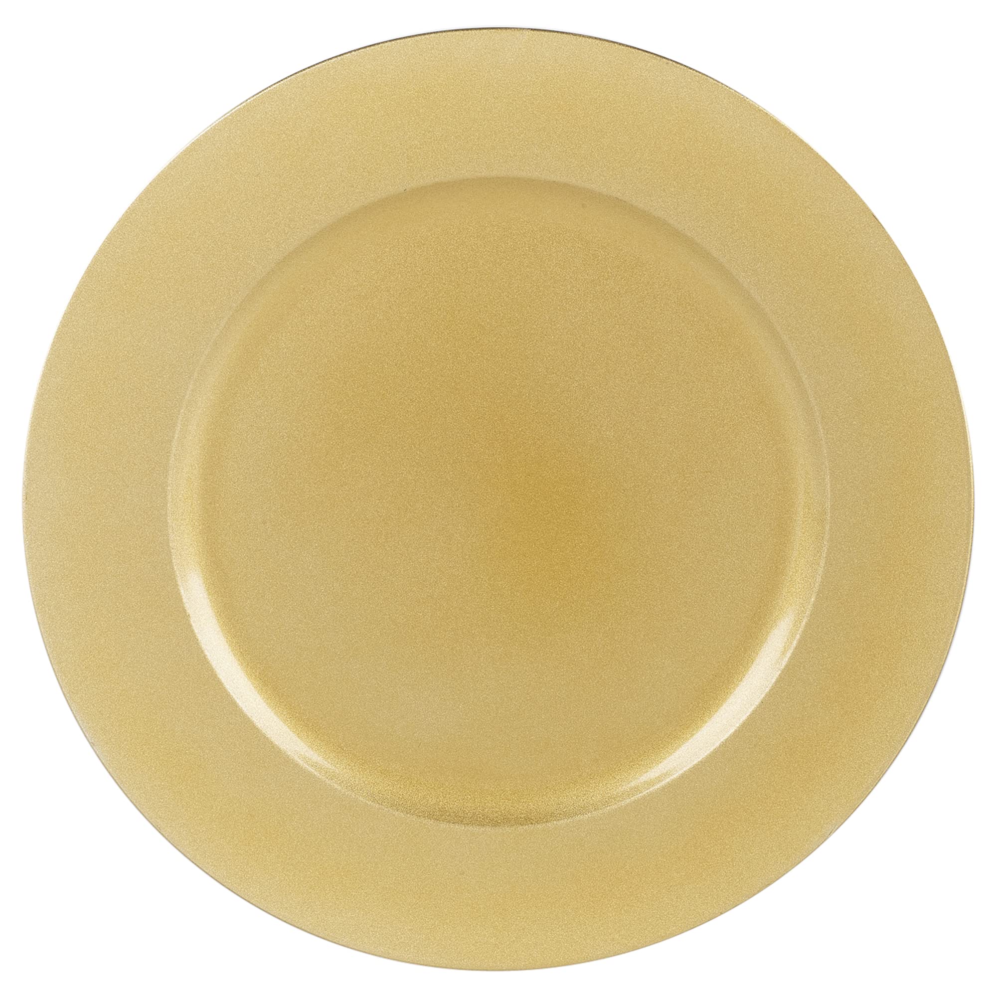 URBNLIVING Lot de 6 assiettes de remplissage de Noël réutilisables de 33 cm (doré métallisé)