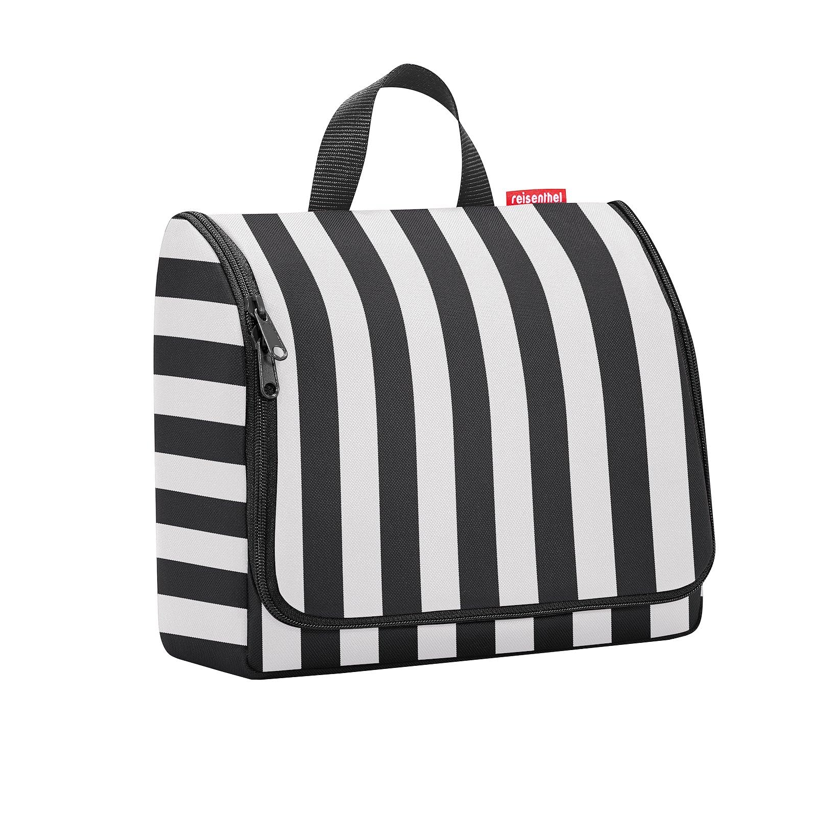 reisenthel Toiletbag XL Cosmetic Bag, Summerstripes Black, 28 cm, Modern