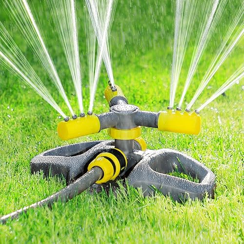 Miniatura 3 de Rociador para patio, rociador oscilante, 12 boquillas, rotación de 360, ángulo ajustable, área de pulverización de aproximadamente 845.0 ft,