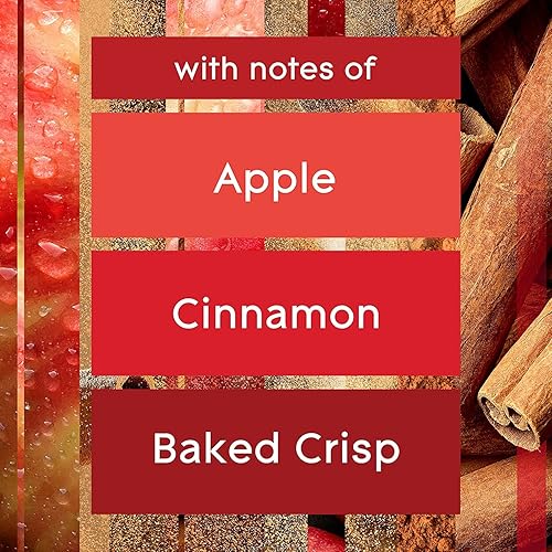 Miniatura 4 de Glade Velas en frasco, velas aromáticas infundidas con aceites esenciales, velas ambientadoras, 4 velas de 3.4 onzas (manzana de mi pastel)